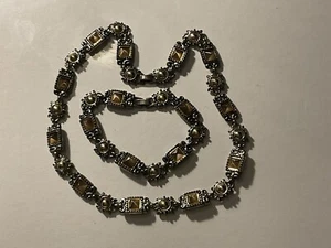 Collana Premier Designs Gioielli 15" e Bracciale 8" sia tono argento che oro - Foto 1 di 4