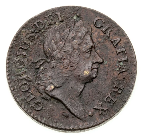 1722 Rosa Americana UTILE DULCI Penny in XF Details Condition Cover