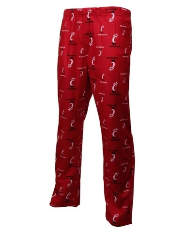 Cincinnati Bearcats NCAA Team Logo Sleep Pants Red Youth Large 14/16 FAST! F71 Cover