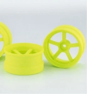 Reve D DRIFT WHEEL DP5 FLOURESCENT YELLOW (6mm OFFSET) (2pcs) RW-DP5Y6 - Picture 1 of 1