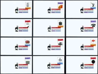 USA, SCOTT #4546 (A-L), SET OF 12 FDC COVERS PIONEERS AMERICAN INDUSTRIAL IN DCP - Image 1 of 4