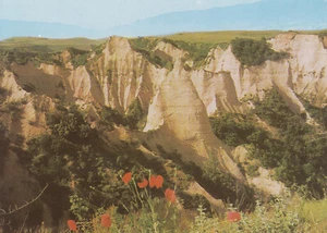 Cartolina d'epoca - Melnik - Le piramidi di sabbia - Foto 1 di 1