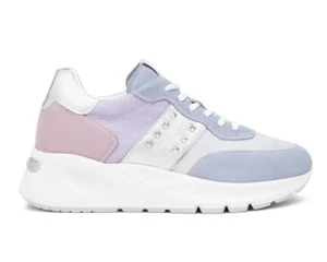 Sneakers NeroGiardini Donna mod. E512860D Camoscio CELESTE /LILLA Sconto 10% - Imagen 1 de 9