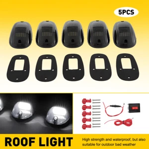 LED Rooftop Cab Running Smoked Light Lens Kit Fit Dodge RAM 1500 2500 3500 USA - Picture 1 of 16