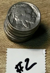 Quantity of 10 1936 US BUFFALO NICKELS US 5 CentS, 10 nickels per Lot - Picture 1 of 7