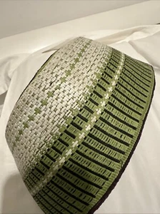 Cap NIGERIA AFRICA HAUSA FULANI TRAD COTTON HAND WOVEN HAT 22" - Picture 1 of 4