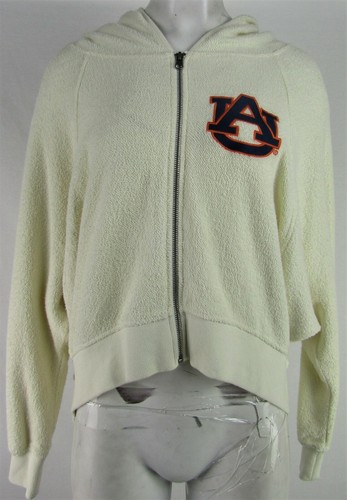 OFF WHITE Auburn Tigers NCAA Touch Women's Full Zip Over Sized Hoodie