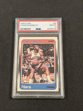 1988 Fleer Charles Barkley "Sir Charles" PSA 8 NM-MT Card #85 76ERS Legend HOF