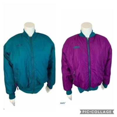 Abrigo acolchado reversible Columbia vintage talla M Foto 1 de 4