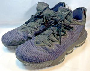 Nike LeBron 16 Low Triple Black 2019 Men Size 12 Athletic Basketball CI2668-002 - Picture 1 of 9