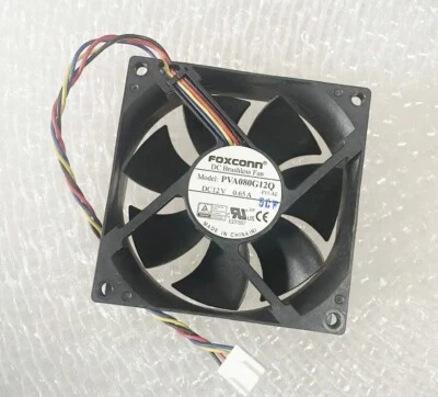 FOXCONN PVA080G12Q Fan 80*80*25mm 12V 0.65A 4Pin - Image 1 of 2