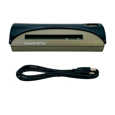 Ambir DocketPort 667 Simplex Color ID Card Sheetfed Scanner DP667-2 USB Powered - Image 1 of 4