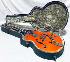 Rare 1992 Gretsch 6120 Orange Hollow Body Guitar w/OHSC | Pro Setup, Japan - Picture 1 of 20