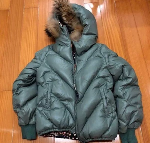 Tsumori Chisato Giubbotto Piumino Alimentare Reversibile Multicolore Taglia S - Foto 1 di 7