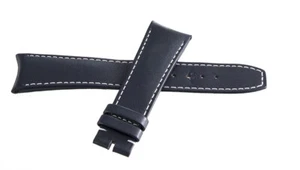 Raymond Weil Men's 22mm x 18mm Navy Blue Leather Watch Band V3.18 - Picture 1 of 3