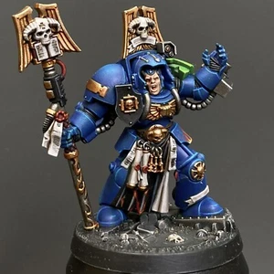 Warhammer 40K Librarian in Terminator Armour Ultramarines LA107 Fully Painted HQ - Picture 1 of 4