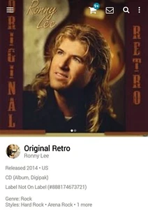 Ronny Lee ~ Original Retro 1980's SIGNED CD 2014 Hi-Tech AOR Melodic Rock Toto - Picture 1 of 3