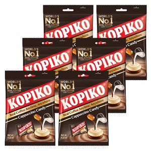 Kopiko Cappuccino Candy 4.23 oz Bag Hard Coffee Candy 6pk by US SELLER - Picture 1 of 3