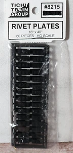 Tichy Train Group 8215 RIVET PLATES 16" x 40" Size - 60 Pieces HO Model Railroad - Picture 1 of 4
