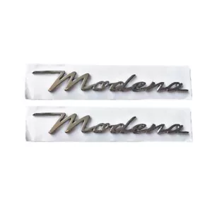 Guardabarros lateral emblema Levant Ghibli Grecale plata para Maserati 2 piezas Modena - Imagen 1 de 3