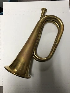 Messingbugle - wie besehen - ungetestet - mit Mel Bay ""Spaß mit dem Bugle"" Buch - Bild 1 von 11