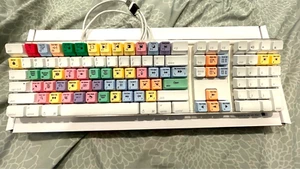 Apple A1048 Digidesign USB Wired Avid Logic Keyboard Final Cut Pro Colored Keys - Picture 1 of 9