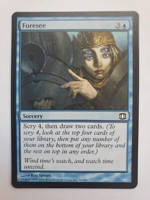 MTG Magic The Gathering Card Foresee Sorcery Blue Future Sight  - Image 1 of 2