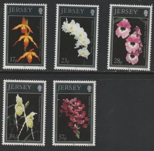 Great Britain-Jersey 1993 Sc # 626-30 Orchids MNH OG - Picture 1 of 1