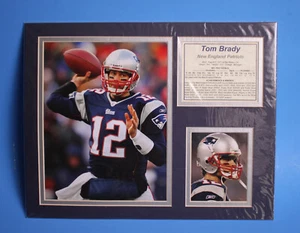 Tom Brady - New England Patriots - mattiertes Foto-Display 11" x 14" - Bild 1 von 4