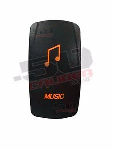 On/Off Orange Music Rocker Switch Can-Am RZR Wildcat  LED Auto  Boat [5360A9] - Picture 1 of 7