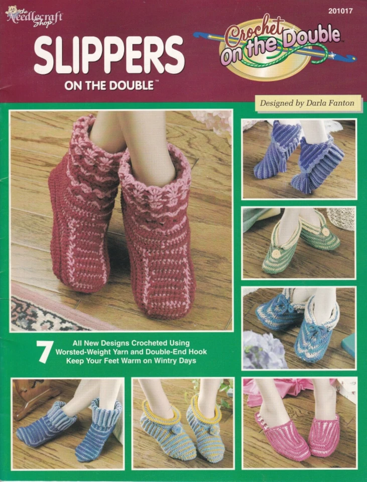 Slippers on the Double Crochet on the Double 7 Designs by Darla Fanton (2000) - Image 1 of 1