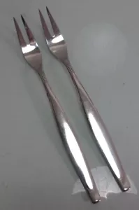 2x Fleischgabel 2 Stück BSF Dänisch Perl Edelstahl - Bild 1 von 2