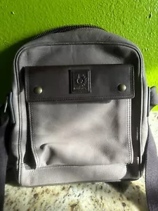 BELSTAFF LEATHER CROSSBODY /MESSENGER BAG CLASSY RARE / MADE IN ITALY - Picture 1 of 5