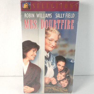 Mrs. Doubtfire VHS 1993 Robin Williams Sally Fiel Family Comedy Movie NEW SEALED - Image 1 of 4