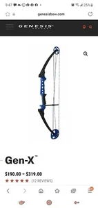 Mathews Genesis Blue One Cam Youth RH Compound Bow #10472 - Picture 1 of 5