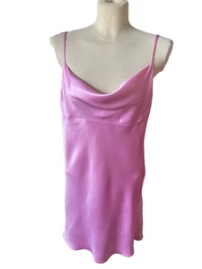 Primark Tirantes Rosa Satén Capucha Cuello Chemise / Camisón Talla 18 - Imagen 1 de 3