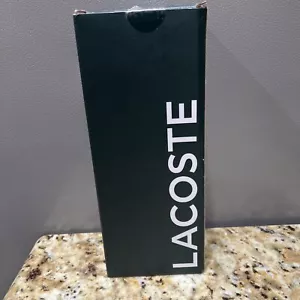 LACOSTE GLASS WATER BOTTLE WITH HOLDER, KOOZIE & STRAP BAND NEW IN BOX FREE SHIP - Picture 1 of 14