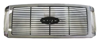 Rejilla de plástico cromado estilo billet para 06-07 Ford F-250 F-350 Super Duty Foto 1 de 3