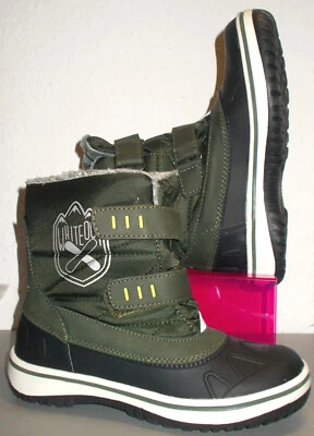 Kinder Mädchen Jungen Winterstiefel Schneestiefel Klettverschluss Gr31 33 34 NEU - Bild 1 von 3