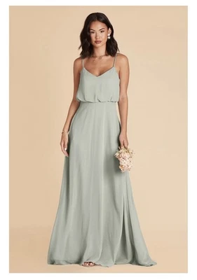 Maxi Vestido Para Mujer Gris Pájaro Gwennie Gasa Mediano Foto 1 de 2