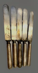 Cuchillo antiguo Roger Bros 1847 Regency Estate NH EE. UU. pátina plateada de colección 5 - Imagen 1 de 7