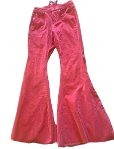 Free People We The Free Flare Raw Hem Cord Jeans Hose Gr. 26 Curvy - Bild 1 von 6