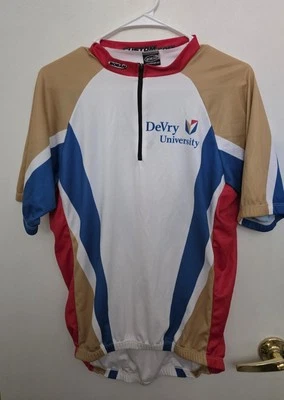 DeVey Keller 大学自行车球衣衬衫上衣 XL 全新 — 第 1/4 张图片