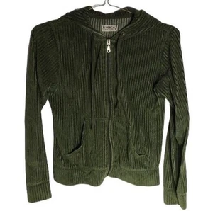 ny ca ropa co sudadera con capucha verde cremallera con capucha y corbata pequeña LEER - Imagen 1 de 8