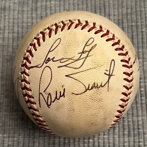JOE FOY GEORGE SCOTT LUIS TIANT DICK RADATZ +5 SIGNED BOSTON RED SOX BASEBALL - Picture 1 of 5