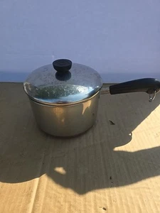 Revere Ware 3 Qt Copper Bottom Saucepan With Lid 1801 - Picture 1 of 9