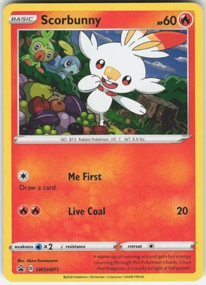 Scorbunny Promo SWSH: Sword & Shield Promo Cards SWSH071 LP - Image 1 of 2