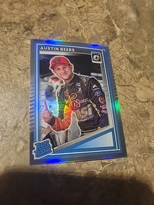 Austin Beers 2025 Donruss Racing Silver Holo Prizm Rookie Card # 97 - Picture 1 of 2