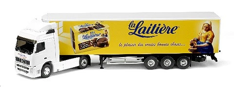 Eligor 113553 1:43 Die Cast La Laitiere - Volvo FH Restyle Tractor Trailer - Image 1 of 1