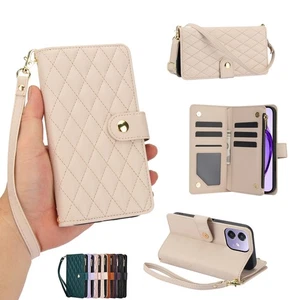 Wallet Case RFID Leather Shockproof Flip Cover For Oppo A40 A60 A3 K12X A80 A98 - Picture 1 of 19